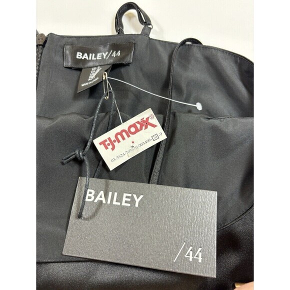 NWT Bailey / 44 Fringe Top Black Small Adjustable Straps - Picture 6 of 9